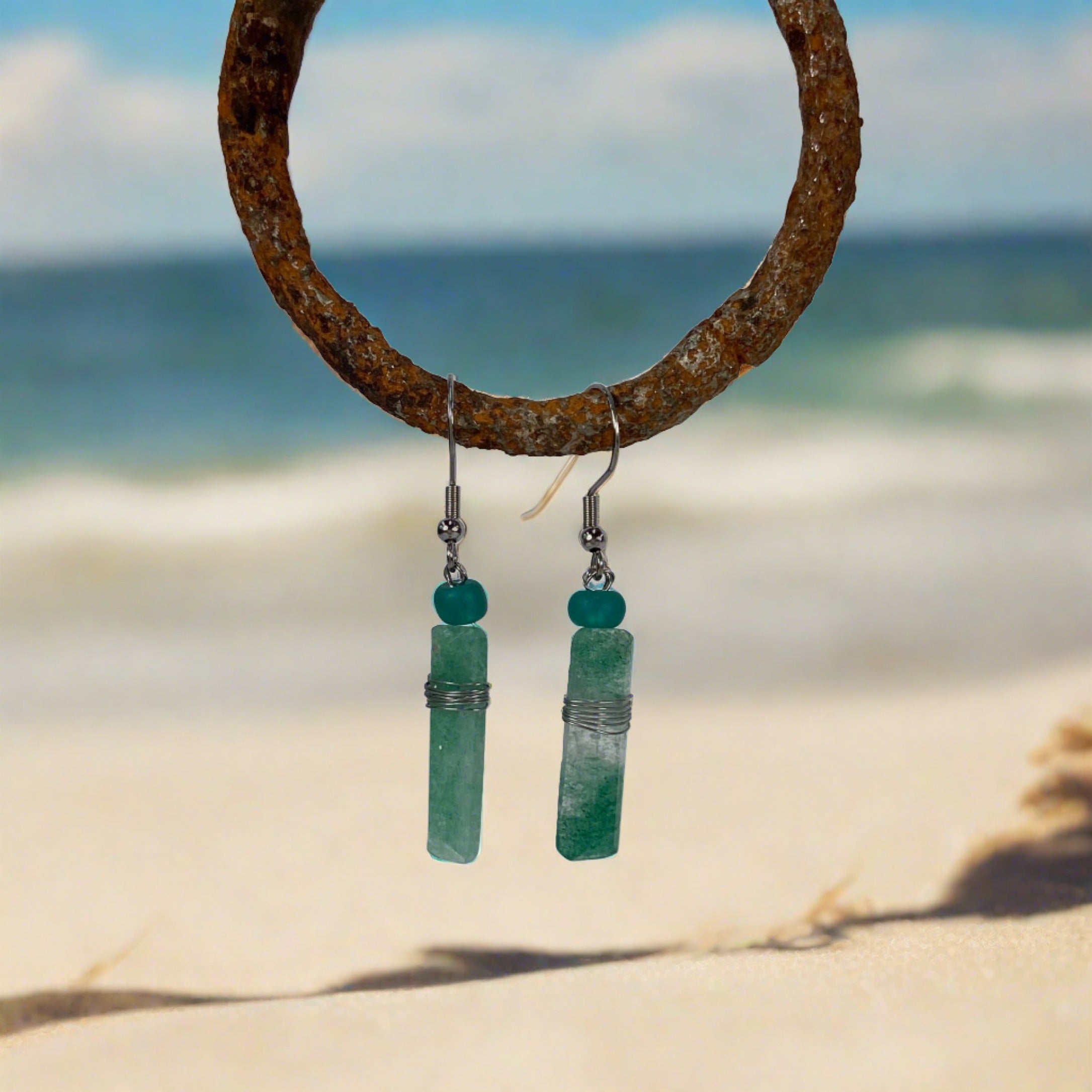 JWH Designs - Nature Inspired Artistic Jewellery - Semiprecious Gemstone Earrings