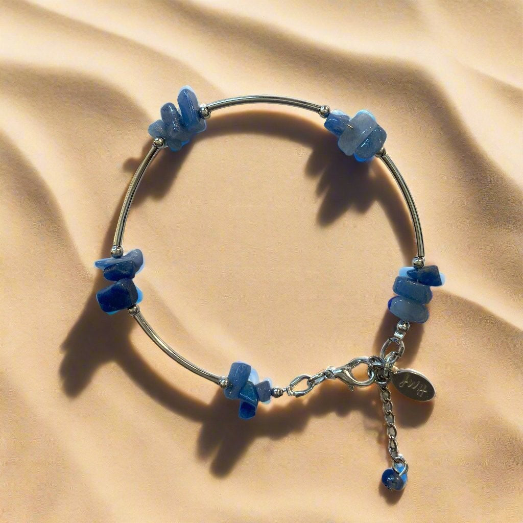 05-B4-2 Semiprecious Gemstone Tube Bracelets