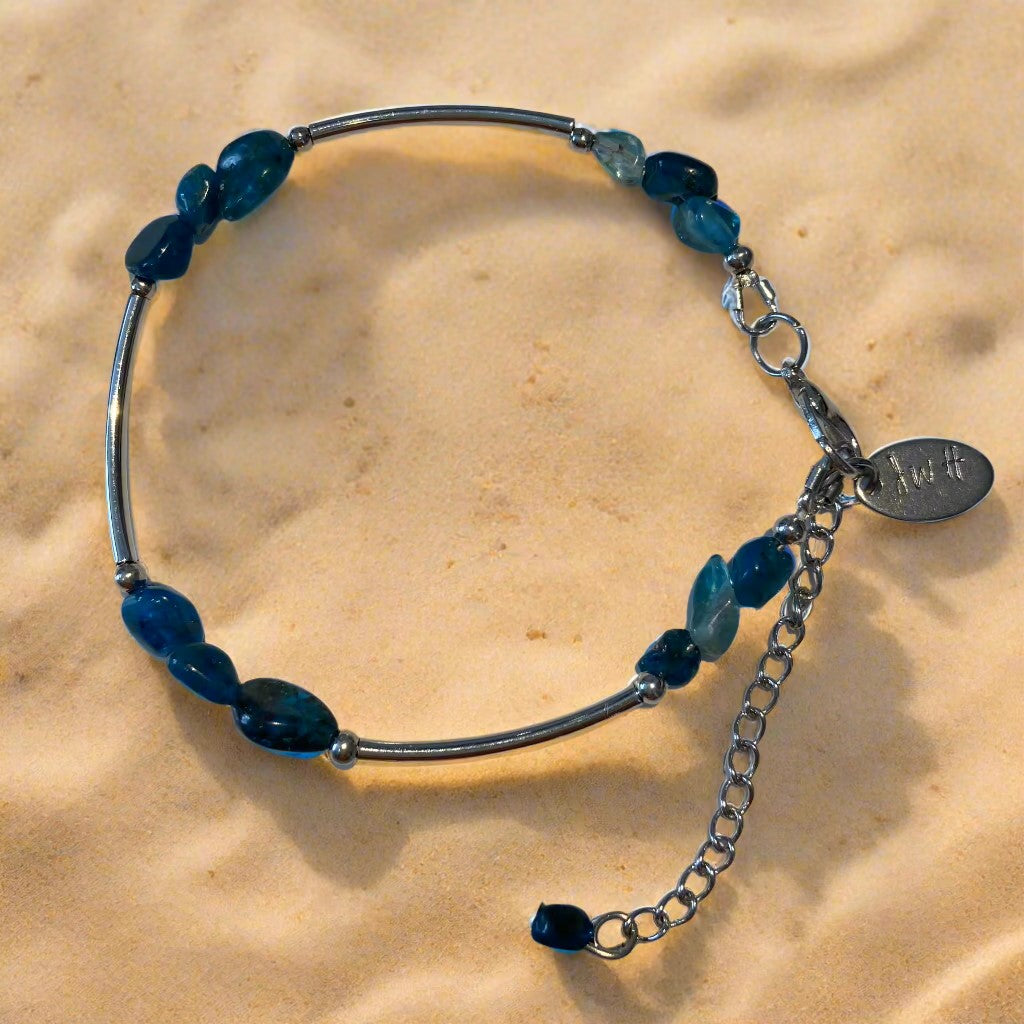 05-B4-2 Semiprecious Gemstone Tube Bracelets