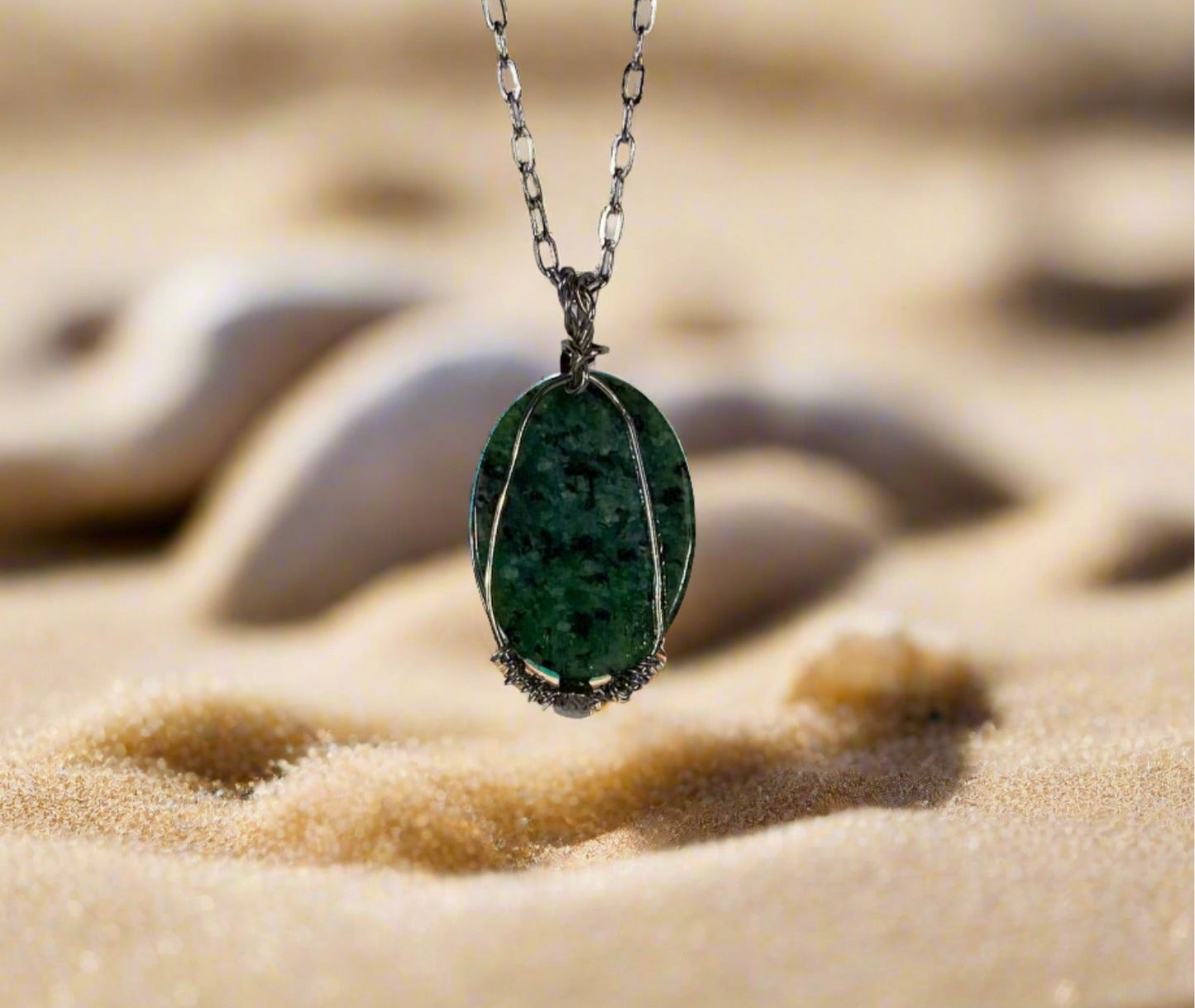 01-P11-1 Ruby in Zoisite Pendant with Chain