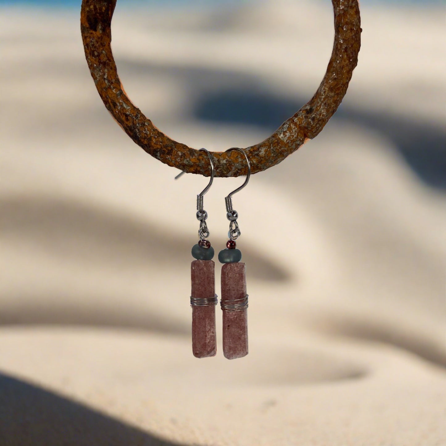 JWH Designs - Nature Inspired Artistic Jewellery - Semiprecious Gemstone Earrings