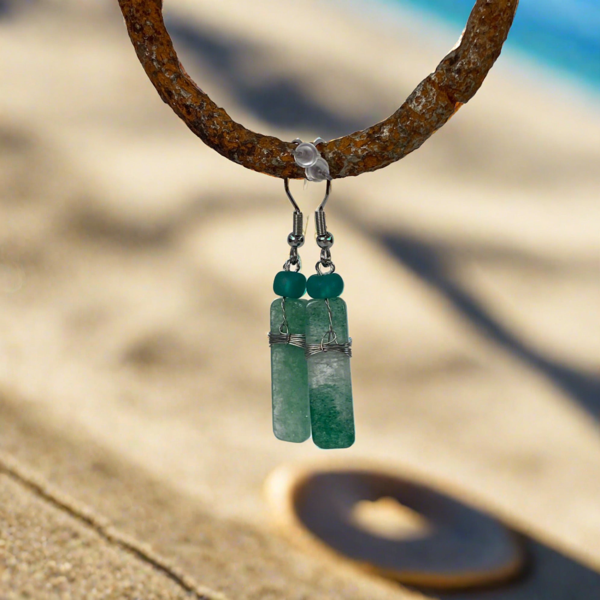 JWH Designs - Nature Inspired Artistic Jewellery - Semiprecious Gemstone Earrings