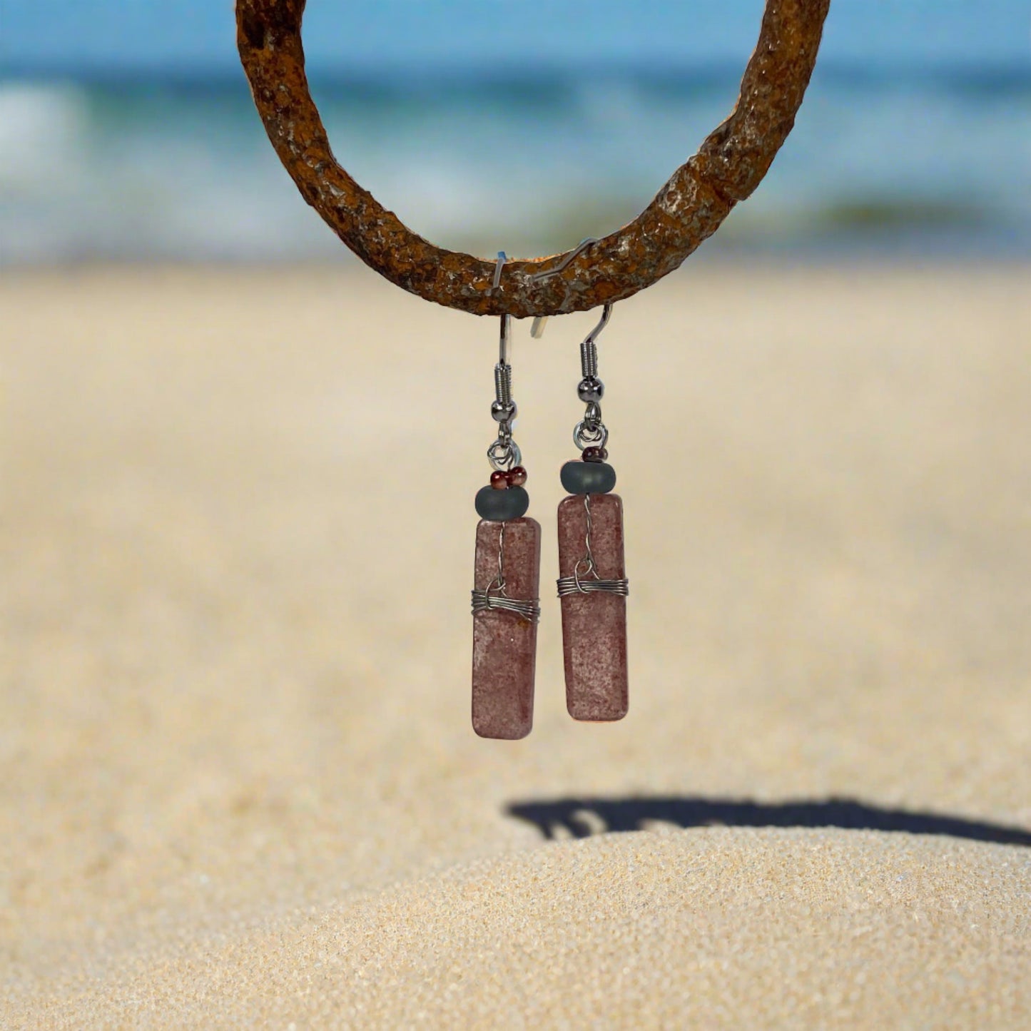 JWH Designs - Nature Inspired Artistic Jewellery - Semiprecious Gemstone Earrings