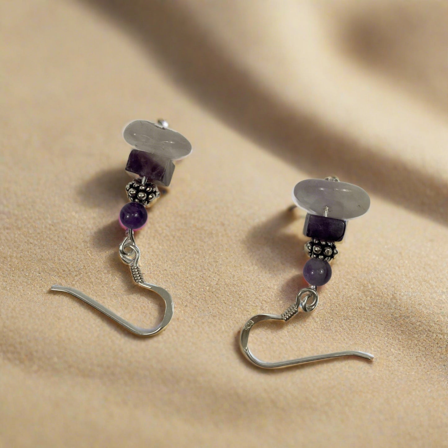 JWH Designs - Nature Inspired Artistic Jewellery - Semiprecious Gemstone Earrings