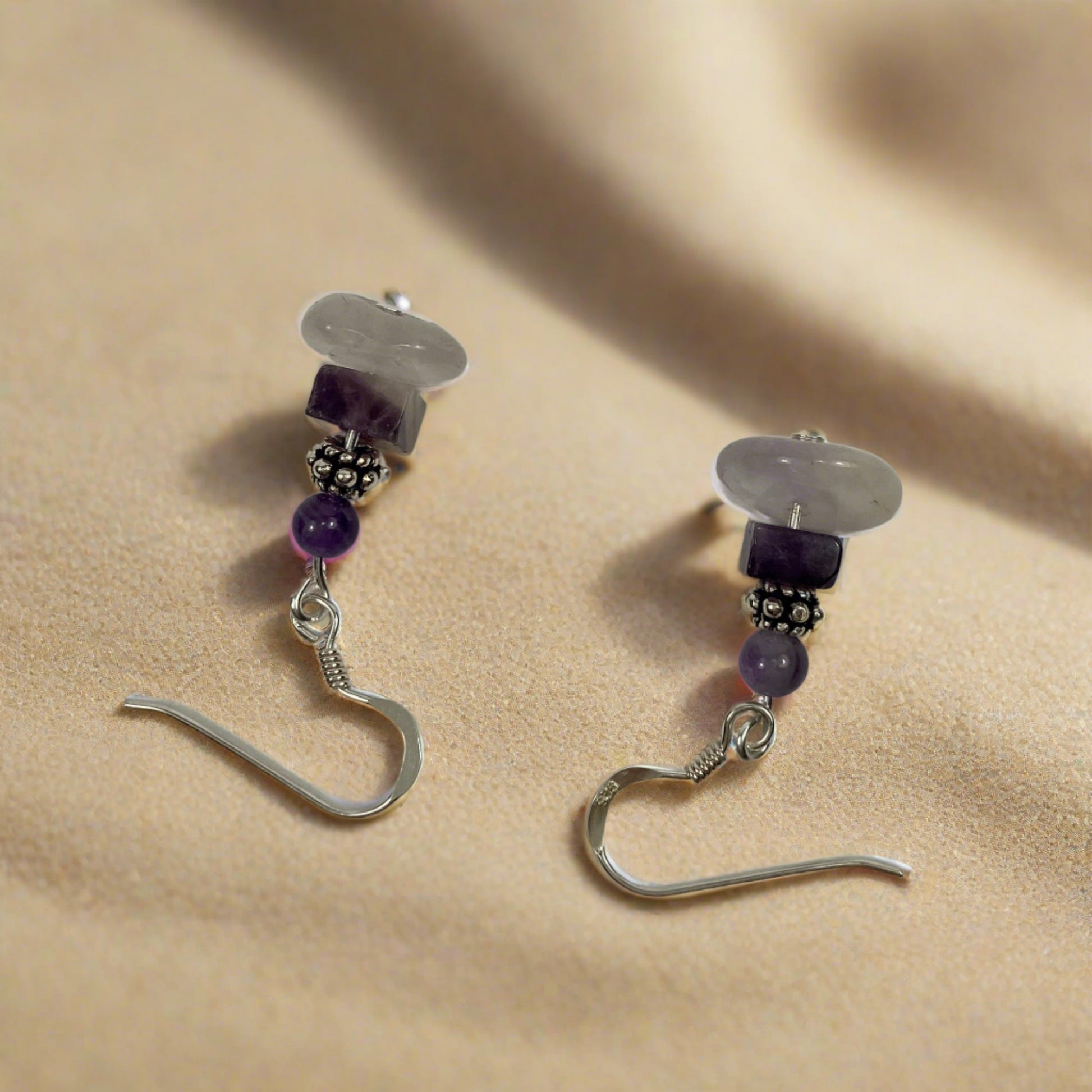 JWH Designs - Nature Inspired Artistic Jewellery - Semiprecious Gemstone Earrings