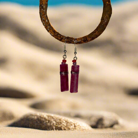 JWH Designs - Nature Inspired Artistic Jewellery - Semiprecious gemstone earrings